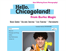 Tablet Screenshot of burkemagic.com